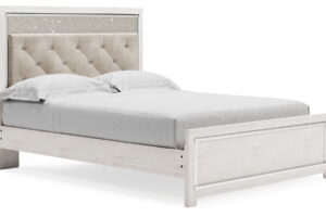 Altyra - Queen Panel Bed With Roll Slats - White
