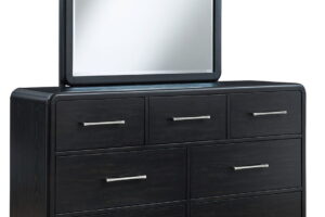 Rowanbeck - Dresser And Mirror - Black