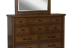 Taffenbrook - Dresser And Mirror - Medium Brown