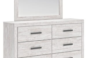 Cayboni - Dresser And Mirror - Whitewash