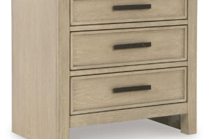 Calmoro - Three Drawer Night Stand - Gray