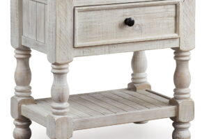 Havalance - One Drawer Night Stand - White / Gray