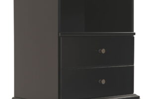 Maribel - One Drawer Night Stand - Black