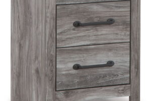 Bronyan - Two Drawer Night Stand - Dark Gray
