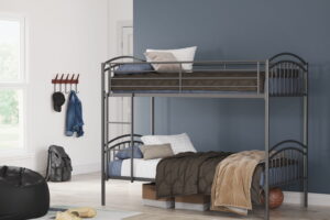 Lanceburg - Twin/Twin Bunk Bed With Ladder - Gray