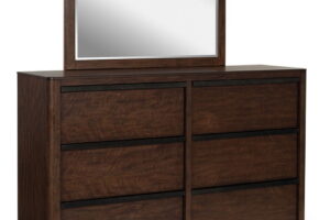 Dilenno - Dresser And Mirror - Dark Brown