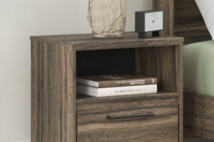 Elbrim - One Drawer Night Stand - Brown