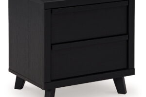 Danziar - Two Drawer Night Stand - Black