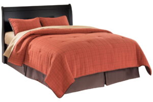 Huey Vineyard - Queen Sleigh Headboard - Black