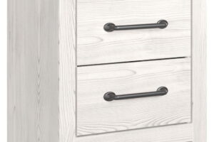 Gerridan - Two Drawer Night Stand - White / Gray