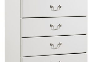 Anarasia - Five Drawer Chest - White