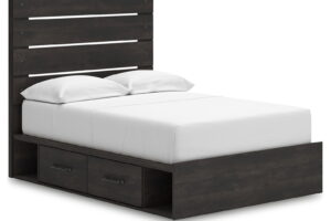 Hollivern - Panel Bed With Storage