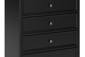Lanolee - Five Drawer Chest - Black