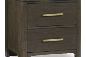 Radkin - Two Drawer Night Stand - Burnished Brown