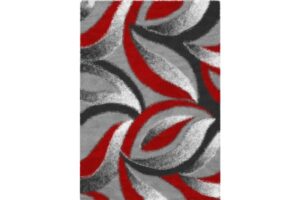 Boston P843A GREY-RED Area Rug