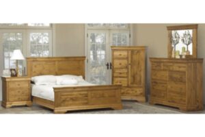 Louis Rustique Maple Wood Bedroom Suite