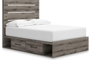 Graystorm - Panel Bed With Storage