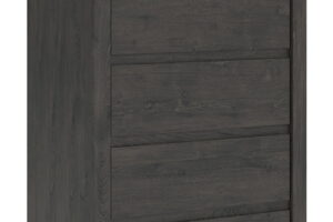 Fraluna - Five Drawer Chest - Charcoal