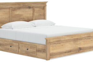 Makidern - Panel Storage Bed With Under Bed Storage Unit