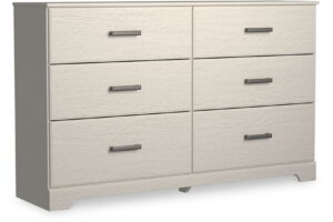 Stelsie - Six Drawer Dresser - White