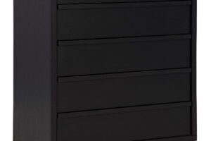 Danziar - Five Drawer Wide Chest - Black