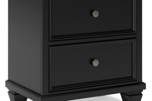 Lanolee - Two Drawer Nightstand - Black