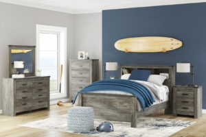 Frandern - Bookcase Panel Bedroom Set