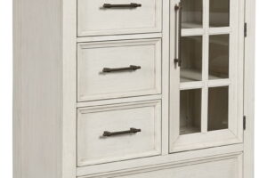 Shaybrock - Door Chest - Antique White / Brown