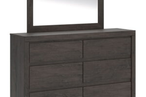 Fraluna - Dresser And Mirror - Charcoal