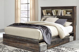 Drystan - Panel Bookcase Bed