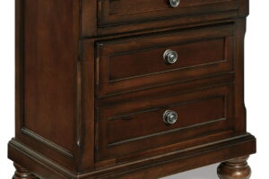 Porter - Two Drawer Night Stand - Dark Brown