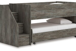 Frandern - Twin Over Twin Loft Bed - Gray