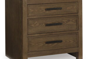 Lelander - Three Drawer Night Stand - Brown