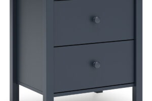 Simmenfort - Two Drawer Night Stand - Navy Blue