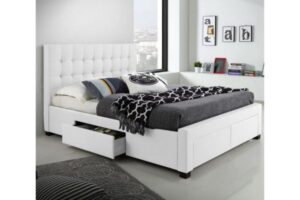 T2152W White Storage Platform Bed