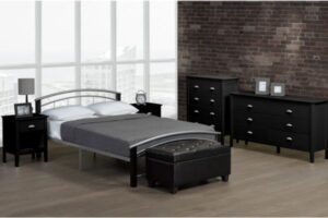 T2330 Wood & Metal Platform Bed