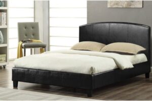 T2350B Black Upholstered Platform Bed