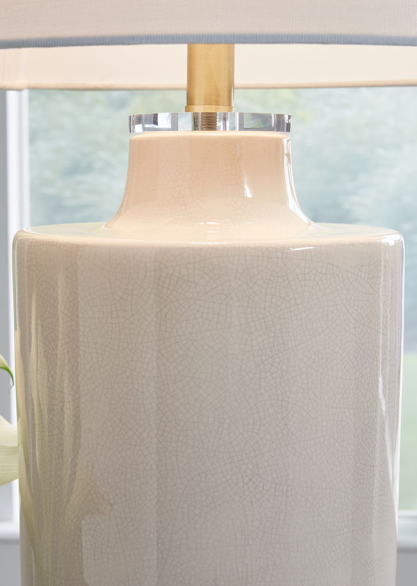 Cylener - Ceramic Table Lamp - Off White - Image 3
