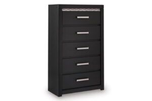 Shoralli - Five Drawer Chest - Black
