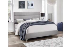 5235 Grey Upholstered Platform Bed