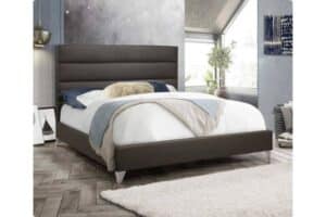 5236 Grey PU Upholstered Platform Bed