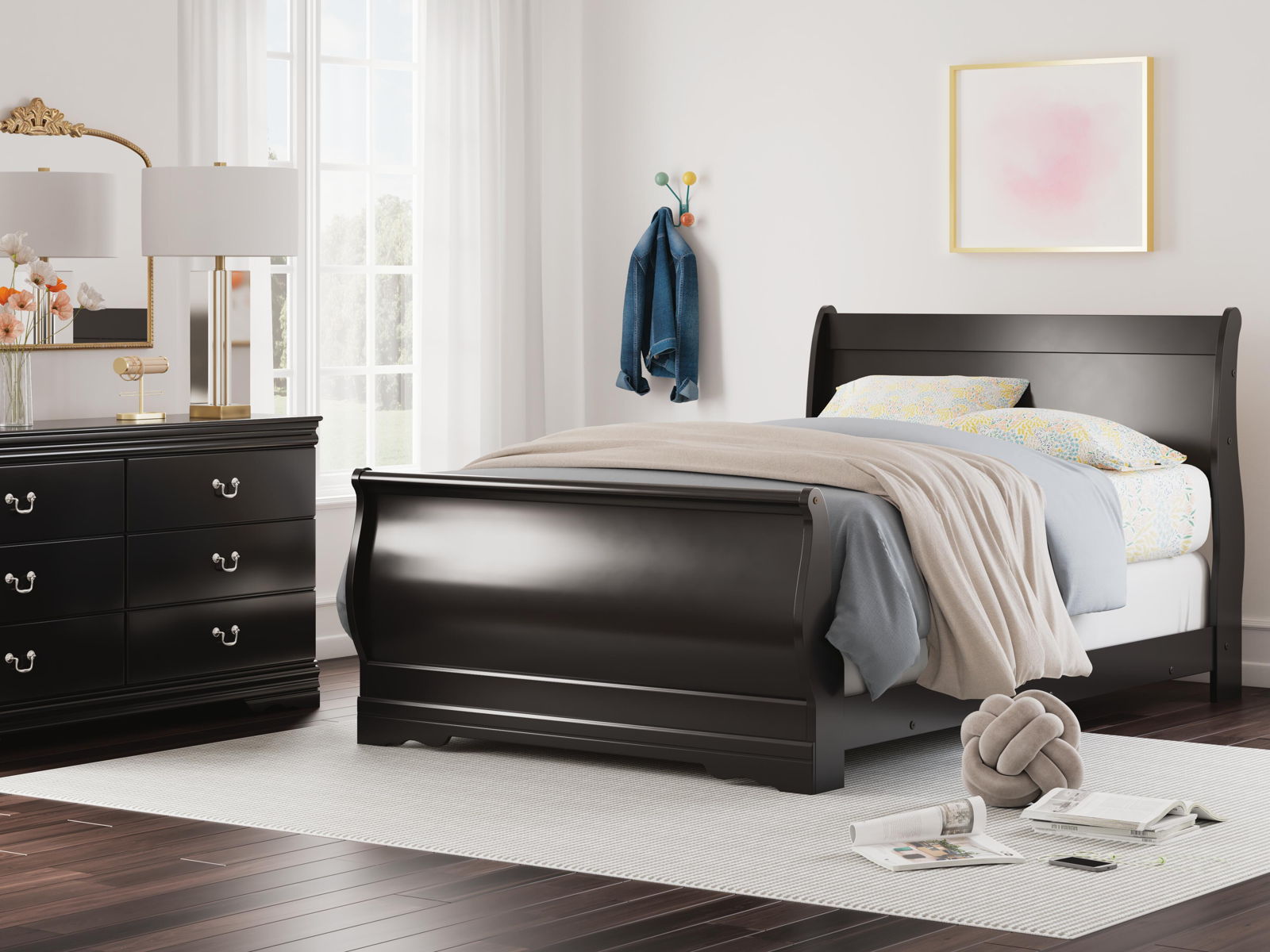 Huey Vineyard - Sleigh Bed - Image 2