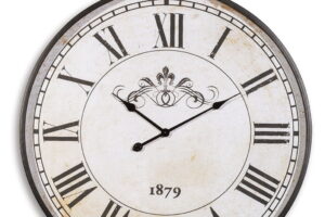 Augustina - Wall Clock - Antique Black