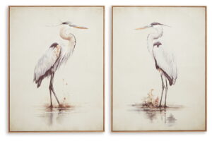 Aubinell - Wall Art Set (Set of 2) - Beige