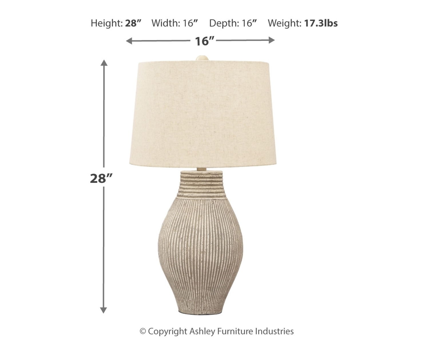 Layal - Paper Table Lamp - Beige - Image 3