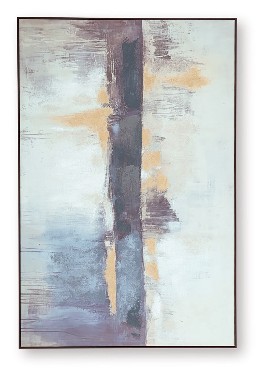 Gatesford - Wall Art - Blue / White / Tan - Image 4