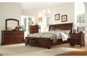 Matrix B851-Baltimore Dark Walnut Bedroom Set
