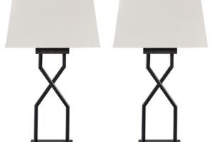 Brookthrone - Metal Table Lamp (Set of 2) - Black