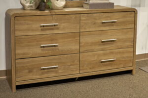 Gramburg - Six Drawer Dresser - Warm Natural Brown
