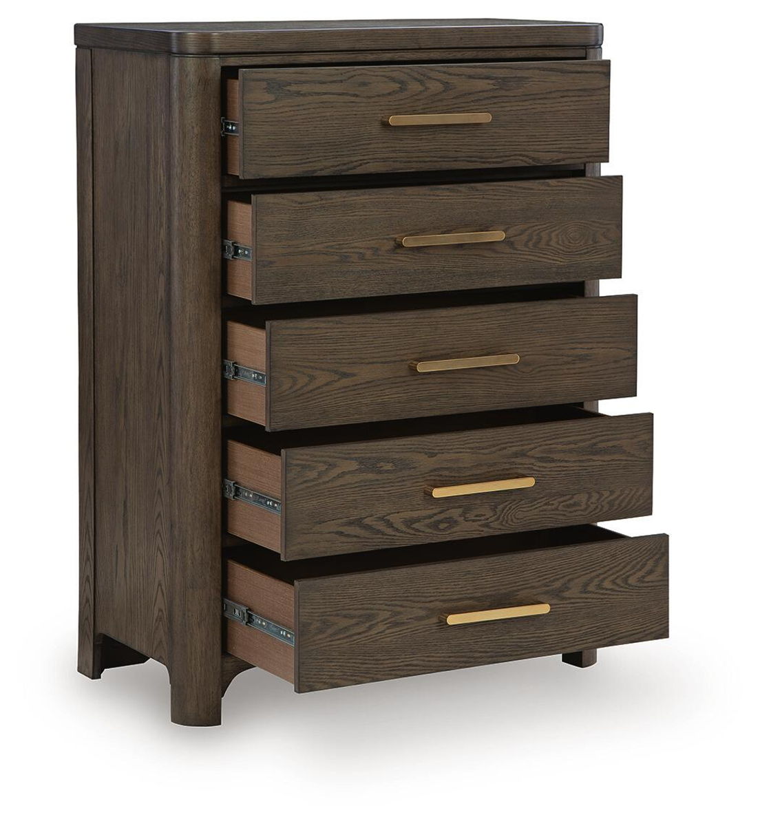 Radkin - Five Drawer Chest - Burnished Brown - Image 2